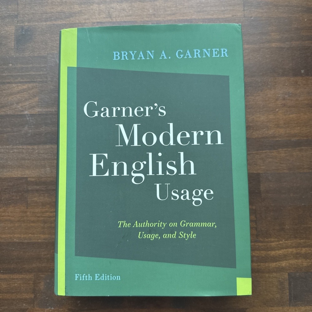 Garner's Modern English Usage by Bryan A. Garner (2022, Hardcover)